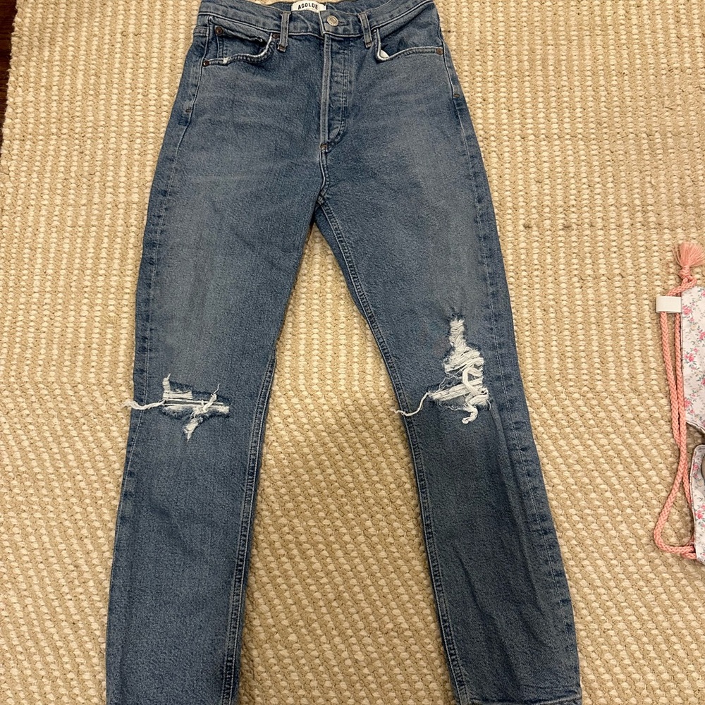 Agolde dark washed jeans